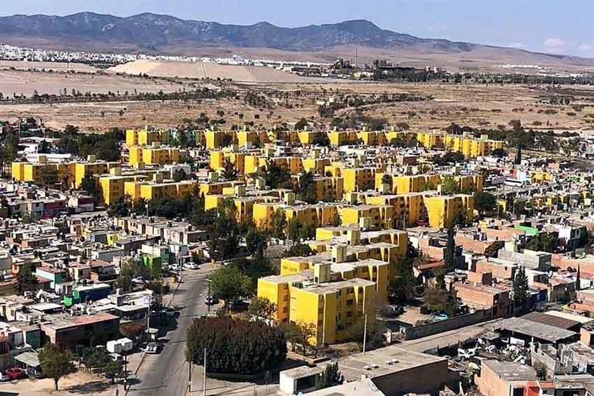 City of San Luis Potosí has taken on a distinctly yellow hue