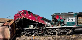The train wreck in Chihuahua yesterday.