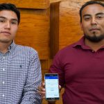 The IPN students and their smartphone app.