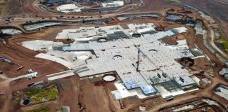 Mexico City's new airport: corruption discouraged.