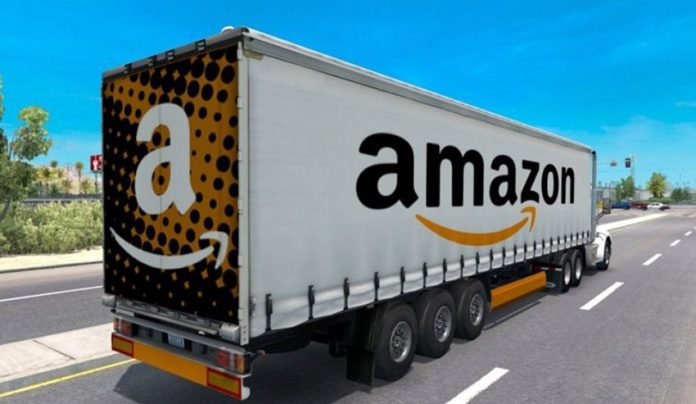 Many Amazon trucks travel in convoys to avoid robbery.