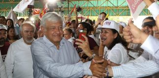 AMLO on the campaign trail.