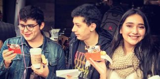 Customers at the opening last year of Dunkin' Donuts in Polanco, Mexico City.