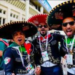Some eager Mexican soccer fans.
