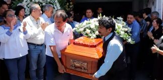 One of many recent funerals for Mexican politicians.
