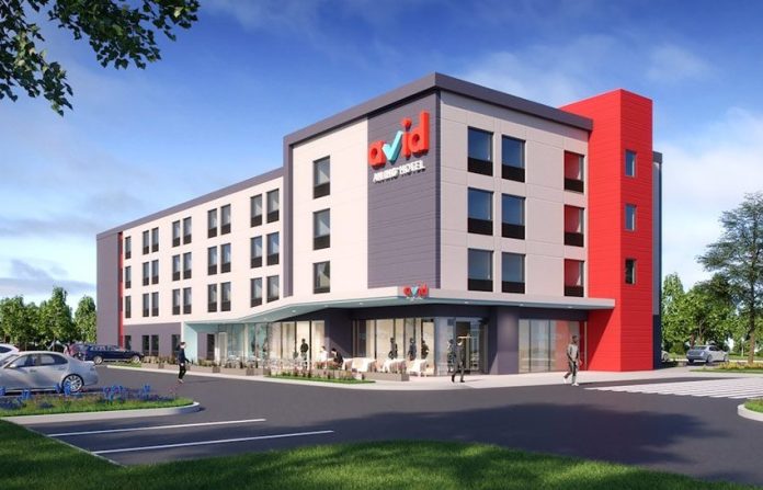 Artist's conception of the new avid hotel brand.