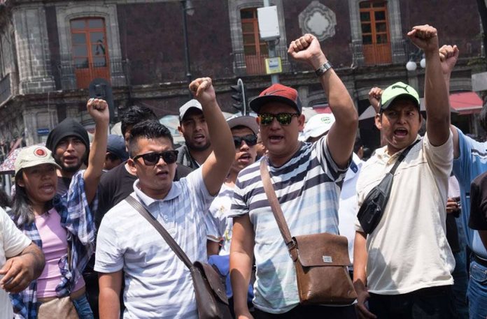Usually it's angry teachers protesting in Oaxaca, but these are angry parents.