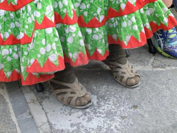 No running shoes for Lorena Ramírez.