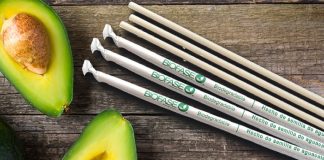 From avocado seeds come straws.