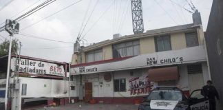 One of the bars attacked on the weekend in Nuevo León.