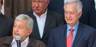 López Obrador, left, and Bartlett, right.
