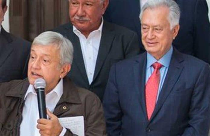 López Obrador, left, and Bartlett, right.