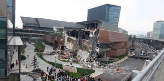 The commercial center where hundreds were evacuated in the nick of time.