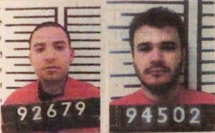 The two inmates who escaped from a Sinaloa prison yesterday.