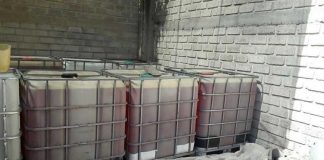 A cache of stolen fuel.