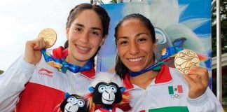 Tamara Vega and Mayan Oliver won gold medals yesterday in modern pentathlon at the Barranquilla games.