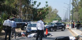 A homicide scene in Guanajuato.
