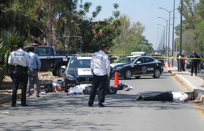A homicide scene in Guanajuato.