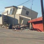 One of the Tijuana houses that collapsed on Saturday.