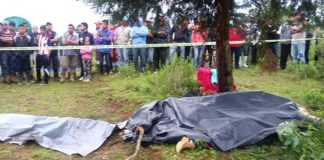 Scene of a fatal lightning strike in Michoacán yesterday.
