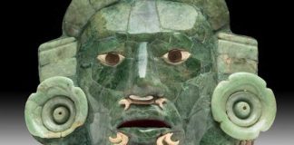 The jade mask is back in Mexico and will be on permanent display in Campeche.