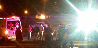 Scene of Sunday's fatal accident.