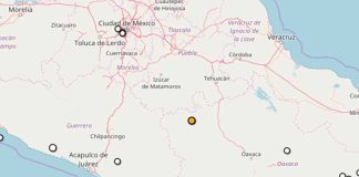 The quake's epicenter