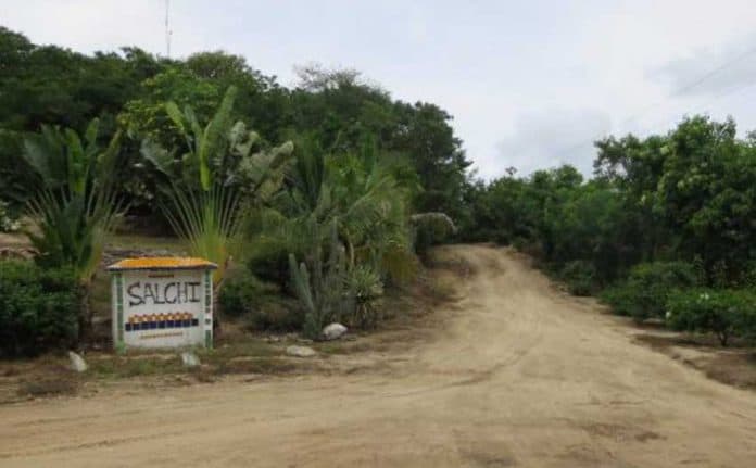 Salchi, Oaxaca, where an indigenous leader was killed yesterday.