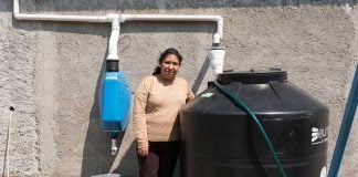 A Tlaloque rainwater capture system in San Gregorio Atlapulco, Xochimilco