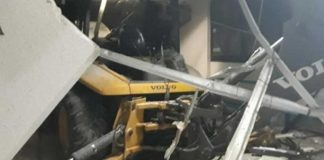 A backhoe proved useful to ATM thieves.