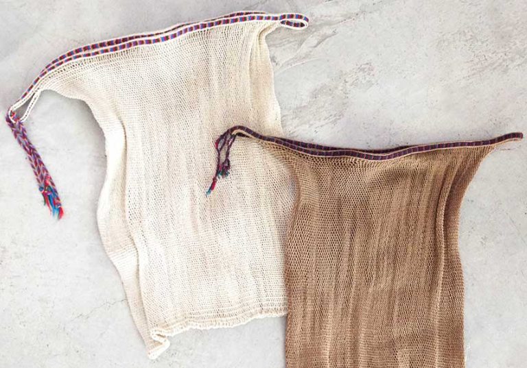 Bags made by hand from maguey fiber in Chiapas.