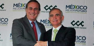 Businessman Castañon, left, and businessman-bureaucrat Romo.