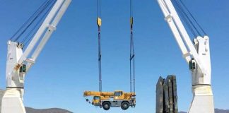 Heavy equipment to be used in the plant's construction arrived in May in Topolobampo.
