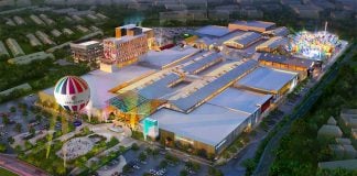 An illustration of the 'malltertainment' concept now under construction in Cholula, Puebla.