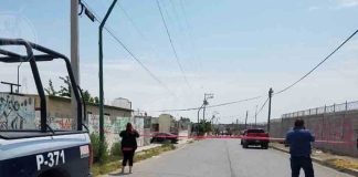 Police line marks another Juárez crime scene.