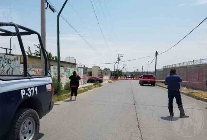 Police line marks another Juárez crime scene.