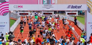Marathon runners Sunday in Mexico City. Some cheated.