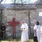 Yesterday's ceremony at the site of the Tamaulipas massacre.