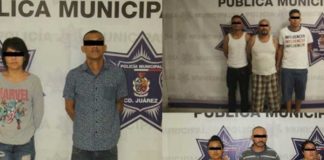 The eight suspects in Friday's multiple homicide in Juárez.