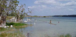 Lake Chichankanab, the site of the study.