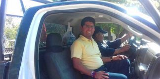 The mayor was in good spirits after his release from jail yesterday.