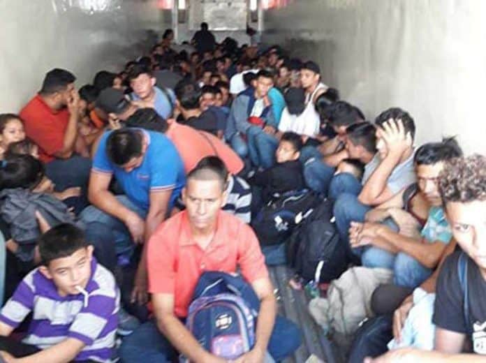The migrants found yesterday in Nuevo León.