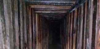 The tunnel found between Sonora and Arizona.