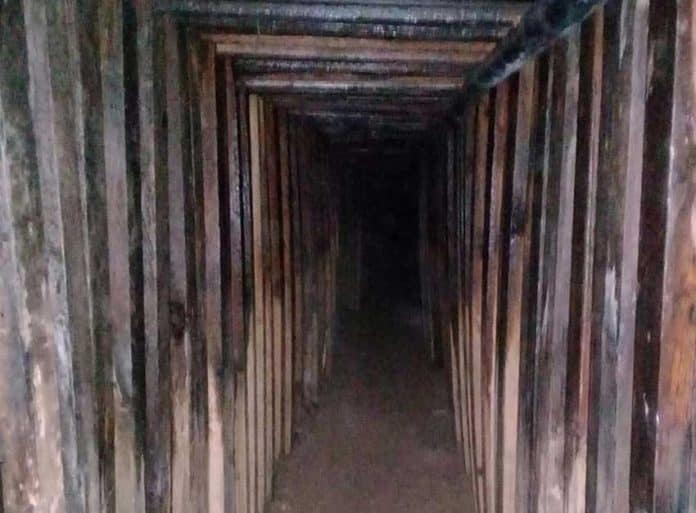 The tunnel found between Sonora and Arizona.