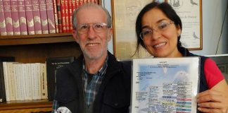 Juan and Rosa María Padilla with 'Perlita.'