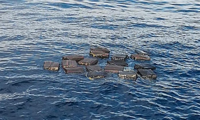 Packages jettisoned by narcos off Chiapas coast.
