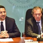 Martí, left, and Muñoz, presidents of the Senate and the Chamber of Deputies respectively.