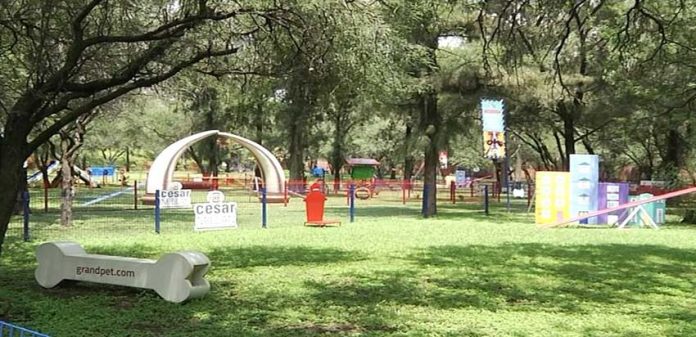 New park for dogs in León, Guanajuato.