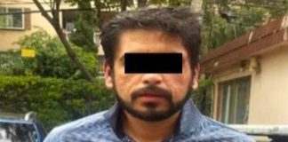 The drone pilot and alleged thief arrested in Mexico City.