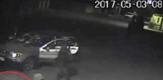 Clip from video footage of the confrontation in Puebla last year.